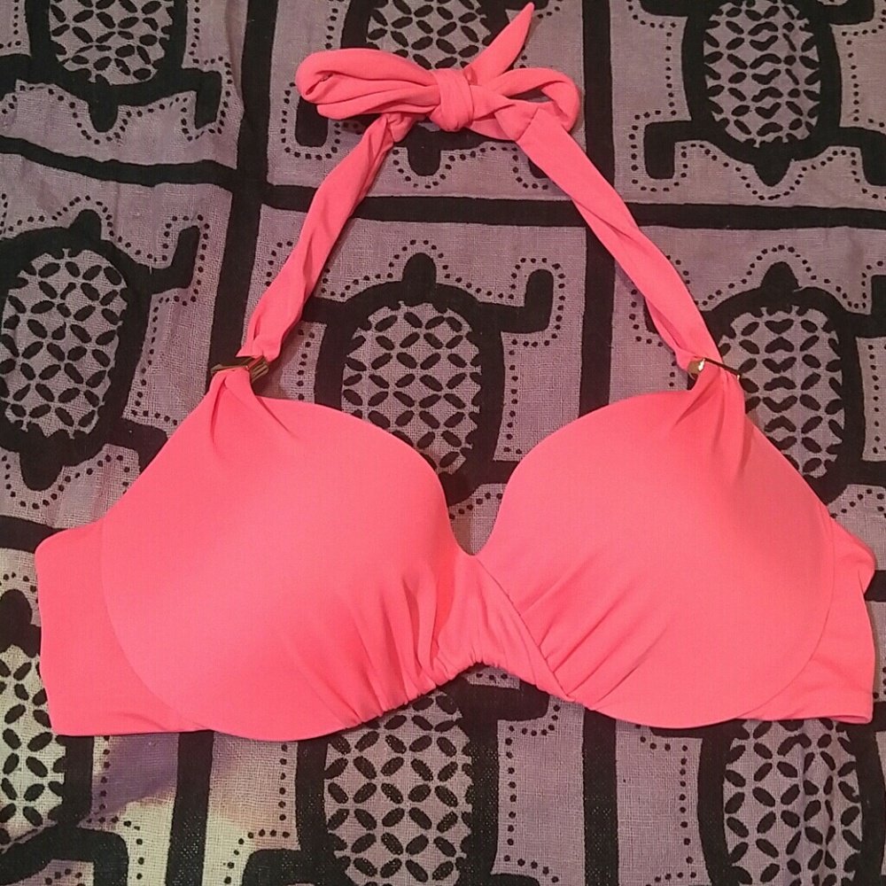 Victoria Secret Push-up Halter Bikini Top 34B